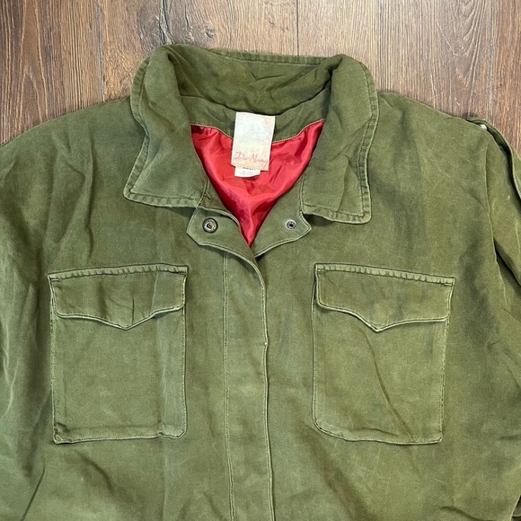 Da-Nang silk cropped jacket with elastic waist SZ LG - Picture 3 of 8